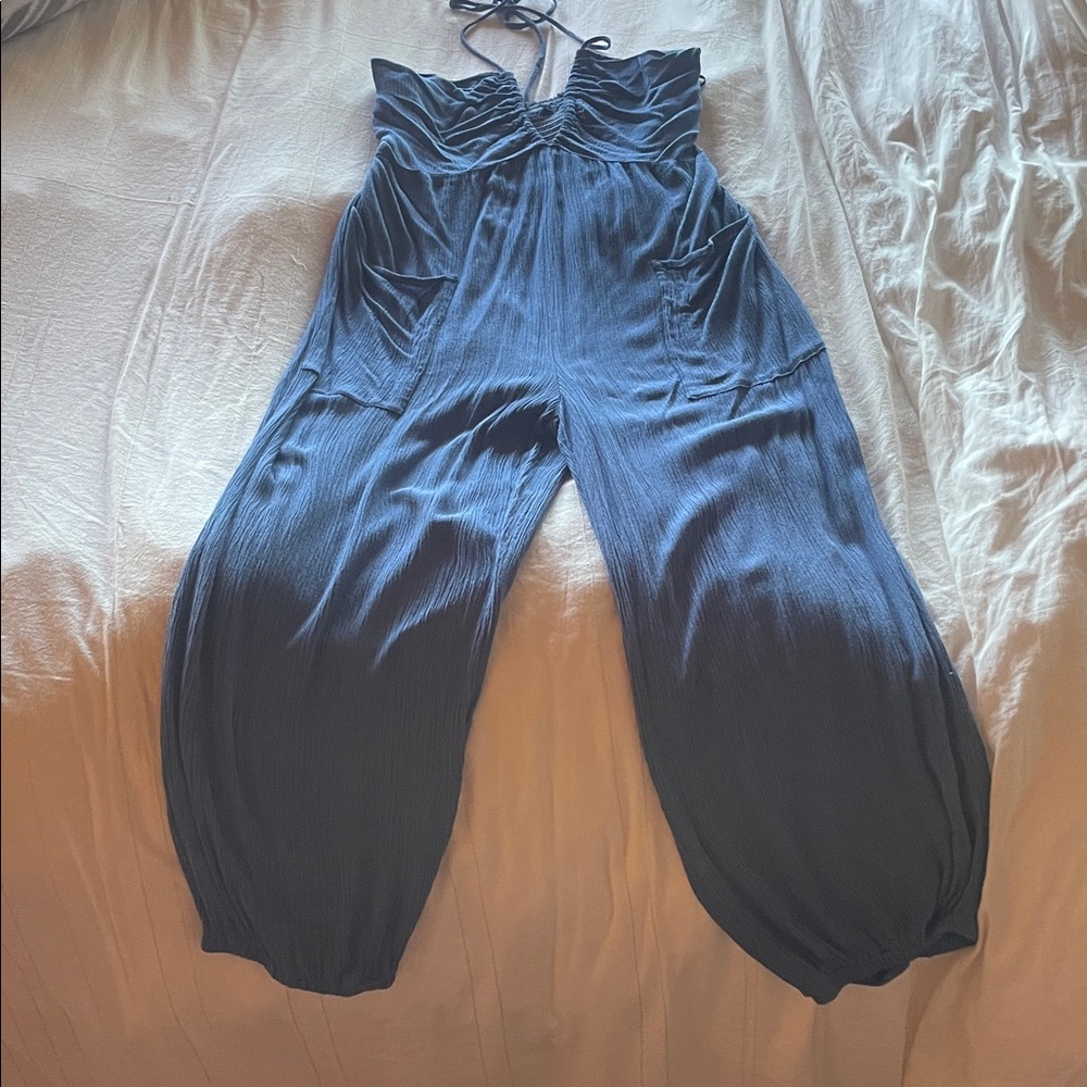 Final Touch Elegant Navy Jumpsuit